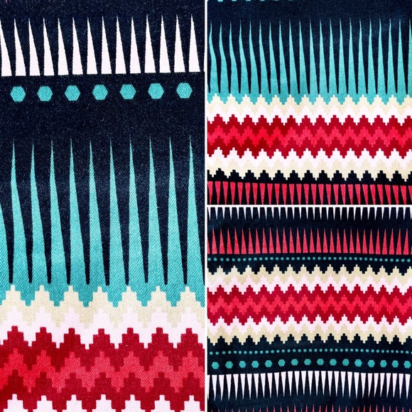 Divided / H&M Colourful Geometric Aztec Patterned Mini Skirt - Picture 11 of 14